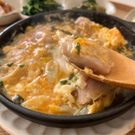 親子丼のあたまでお昼ごはん