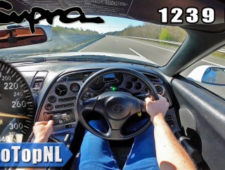 【海外の反応】1239馬力のトヨタスープラでアウトバーンを爆走してみた！