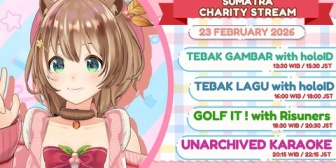 【ホロID】リスちゃん、昨年末サイクロン被害にあったスマトラ復興のためホロIDで初チャリティ配信【2/23(月)15:30～】