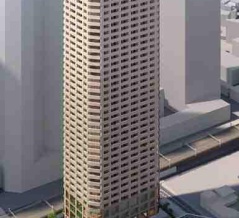 地上43階「(仮称)小杉町一丁目計画」の既存建物解体状況！三井不動産レジデンシャルによる武蔵小杉駅近タワマン（2025.11.1）