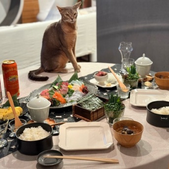 バレンタインデーに手巻き寿司をしました