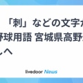 【野球】「殺」「刺」「死」など野球用語を見直しへ　宮城県高野連が検討委設置で賛否