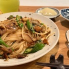 ひとりごはん　サクッと和風パスタの夜ごはん