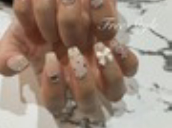 ✨この春人気✨ リボン&ハートの大人可愛いドットネイル♥