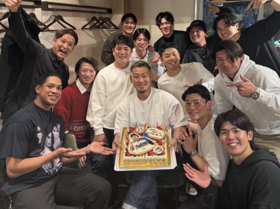中田翔さん、お疲れ様会のメンバーが豪華すぎるｗｗｗｗ