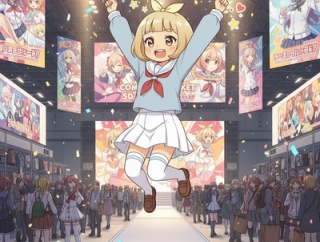 ブルアカ、本日50周年のコミケを完全制圧完了