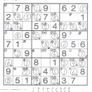 4月4日 中日新聞 脳活 数独【中級】--その２