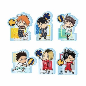 ハイキュー!!』スクエア缶バッジ オフショット×カラー 第一弾BOX＆第二