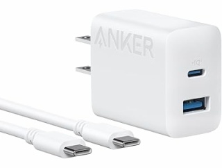 【実質929円】Anker Charger (20W, 2-Port) with USB-C ＆ USB-C ケーブルが45％ポイント還元。安いが弱い