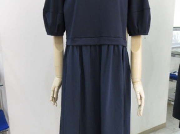 マリアステラ、タフタコンビランタンスリーブワンピース