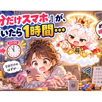 「5分だけスマホ」が、気づいたら1時間…