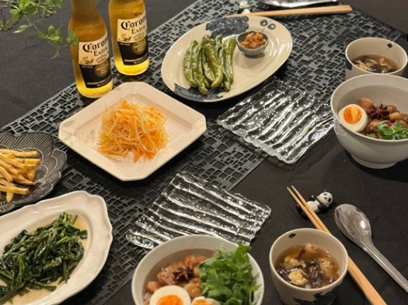 ルーロー飯と中華惣菜の夜ごはん