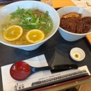 会津若松旅行記　２　【会津山塩食堂】の会津山塩レモンラーメンとソースカツ丼