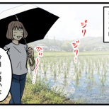 「田んぼに赤いものが…」近づいてみると衝撃の光景