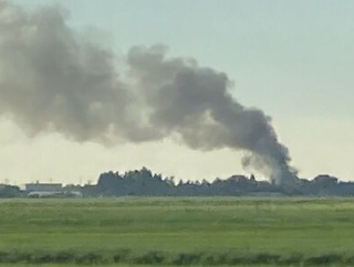 【火事情報】新潟県新潟市西蒲区福島付近から黒煙あがる火災7月9日 #新潟 #新潟市 #火災