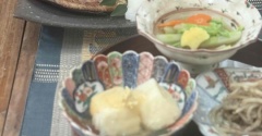 【献立】ほっけの干物。と　居酒屋さんみたいな献立。と　英語全然話せません(>_<)