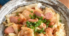 コク旨さっぱり！白菜とウインナーのマヨポン炒め