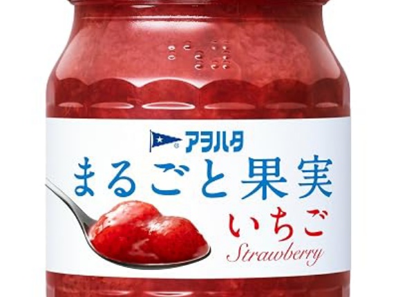 【1,042円】アヲハタ まるごと果実 いちご 255g×3個がセール特価。砂糖不使用のジャム。白桃、オレンジも安い