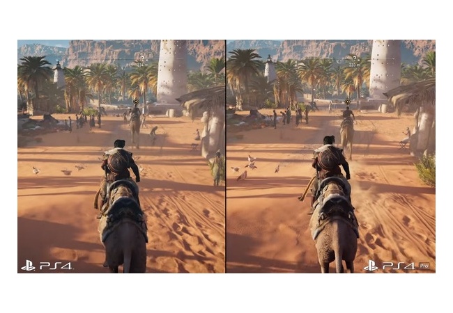 【アサクリオリジンズ】PS4/PS4proで比較