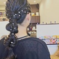 結婚式参列(*'▽')編み下ろしヘアアレンジ