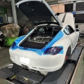 ポルシェ９８７　ケイマン　車検整備でご入庫です。