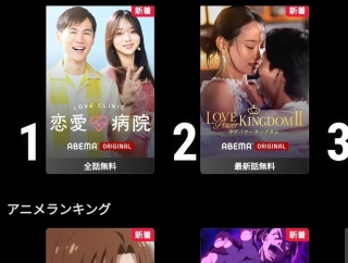 【画像】ABEMAのアニメ再生ランキング、逝くｗｗｗｗｗｗｗｗｗｗ
