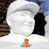 【朗報】清宮、雪像になる 	
