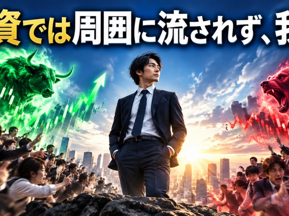 株式投資では周囲に流されず、我を通そう