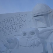 デジカメで撮影した雪まつりの大雪像