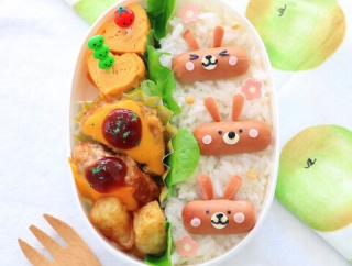 可愛い～💛ウィニーでウサギさん弁当🐰