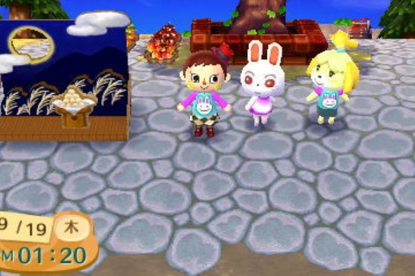 どうぶつの森の十五夜 しずえのファッションセンスはメガネくん Danamo