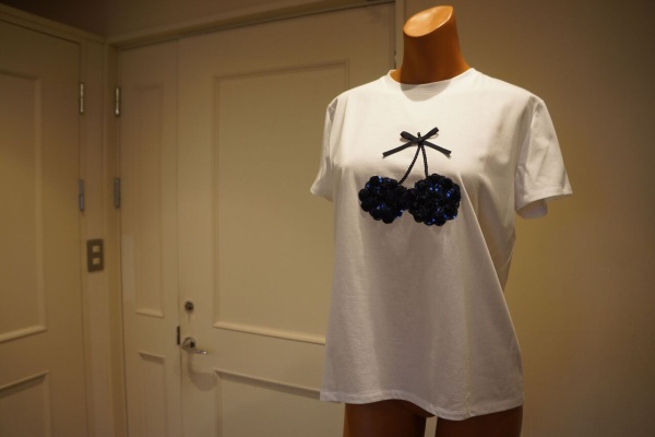 ★DUAL VIEW・デュアルヴュー★クロスデザイン 半袖ワンピース 42★ダークネイビー系★[サマーSALE]★19ga09 DUAL VIEW（デュアルヴュー）ラッフルスリーブコート : mode shop