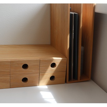 無印良品「木製小物収納6段」が便利すぎる！デスクが整うシンプル収納術