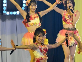 1人だけ汗だくになっている伊藤百花ちゃん