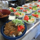 カレーライスと２種の副菜
