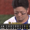 ベイスターズ 3－4 カープ　9回度会のタイムリーで1点差まで迫るも....あと1本が出ず