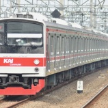 『205系武蔵野線Ｍ6編成、12連復帰からの暫定10連化』の画像