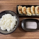 葛西「皮から手作り風味餃子 田」餃子（セロリ・酸菜・ニンニクの芽）＋ライス