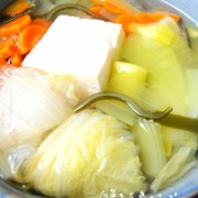 白菜と人参のスープ