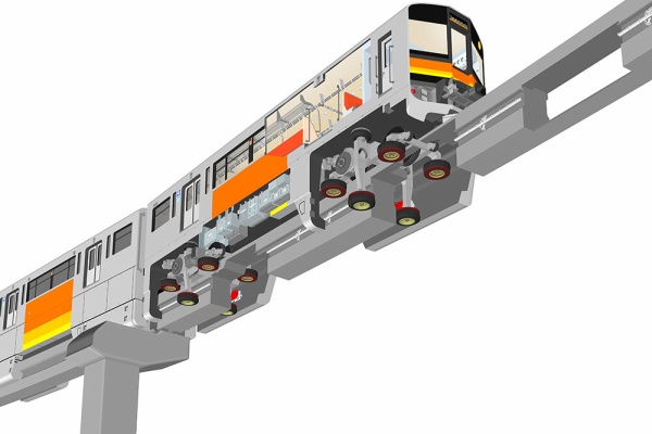 のりものの透視図イラスト 車の仕組みイラスト