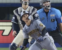8月の坂本誠志郎.750(8-6) 3HR 5点　OPS2.625