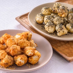 【レシピ掲載】大正製薬さま『ハレタネ』2026年1月号　レンジで作る揚げないおかき