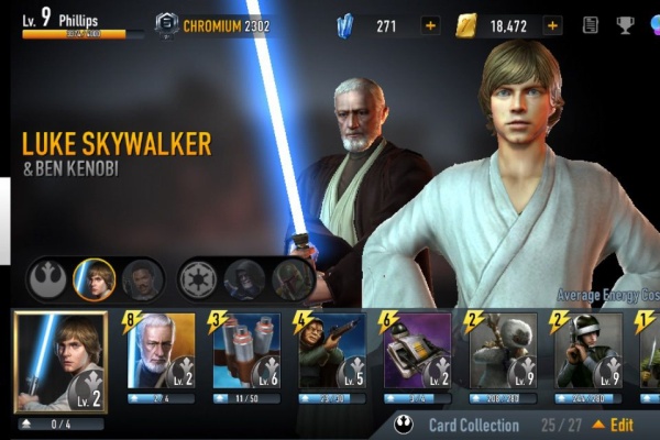Star Wars Force Arena スターウォーズフォースアリーナ 攻略雑記帳 デッキ紹介