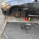 ノーマルタイヤに衣替え (草むしり)