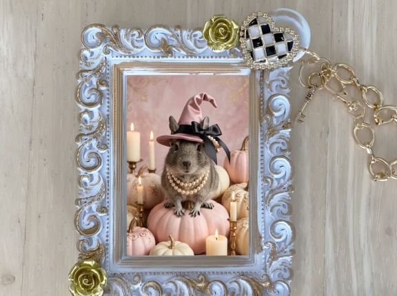 デグーのハロウィンバッグチャームができました！
