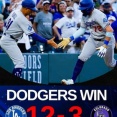 ドジャース5本のホームランで快勝