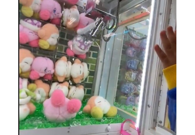 【悲報】クソガキ、人がやってるクレーンゲームのボタンを勝手に押してしまう