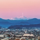 　名古屋から見える山