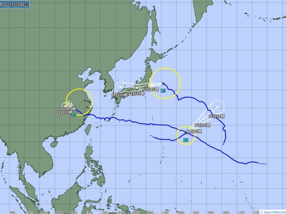 【緊急速報】台風　襲　　来