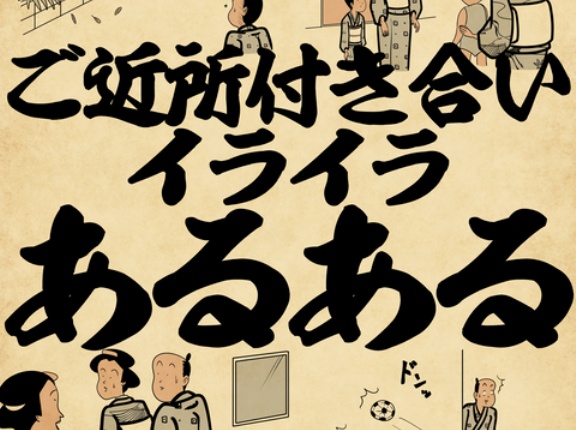 ご近所付き合いイライラあるあるでござる